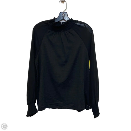 Top Long Sleeve By Cable And Gauge In Black, Size: M
