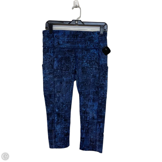 Athletic Leggings Capris Designer By Lululemon In Blue, Size: M