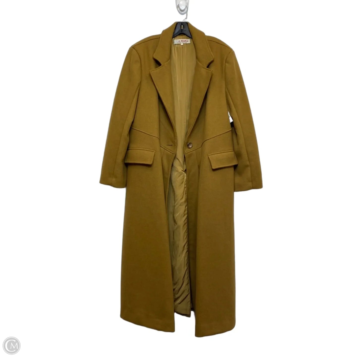 Coat Wool By Free People In Brown, Size: Xl