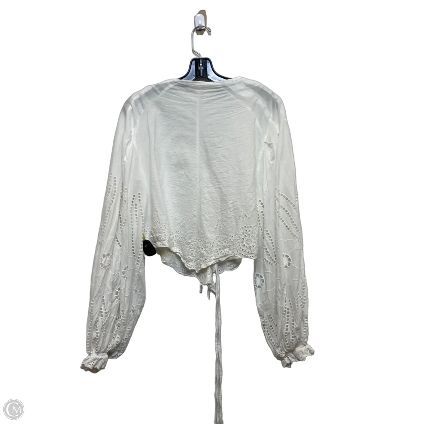 Top Long Sleeve By Anthropologie In White, Size: Osfm
