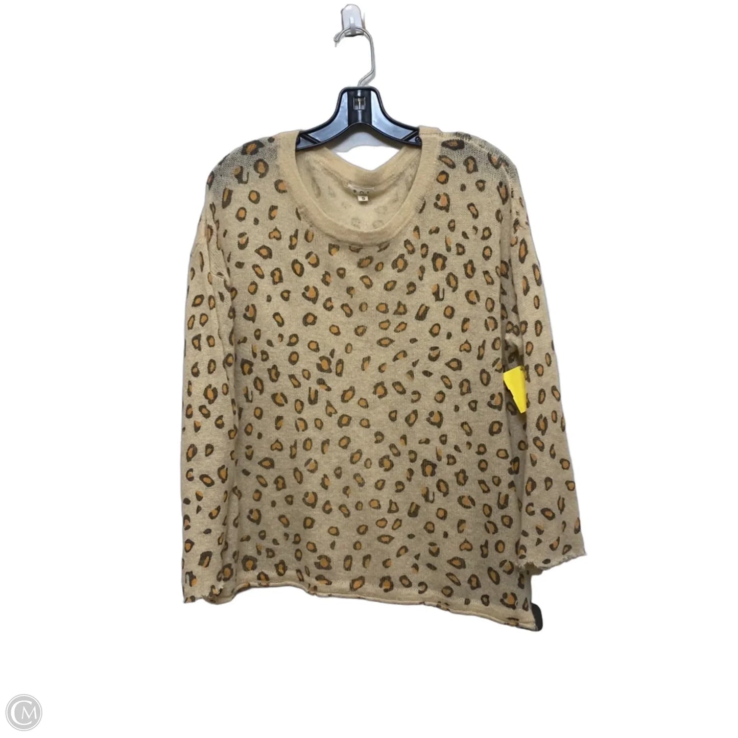 Top Long Sleeve By Pol In Animal Print, Size: S