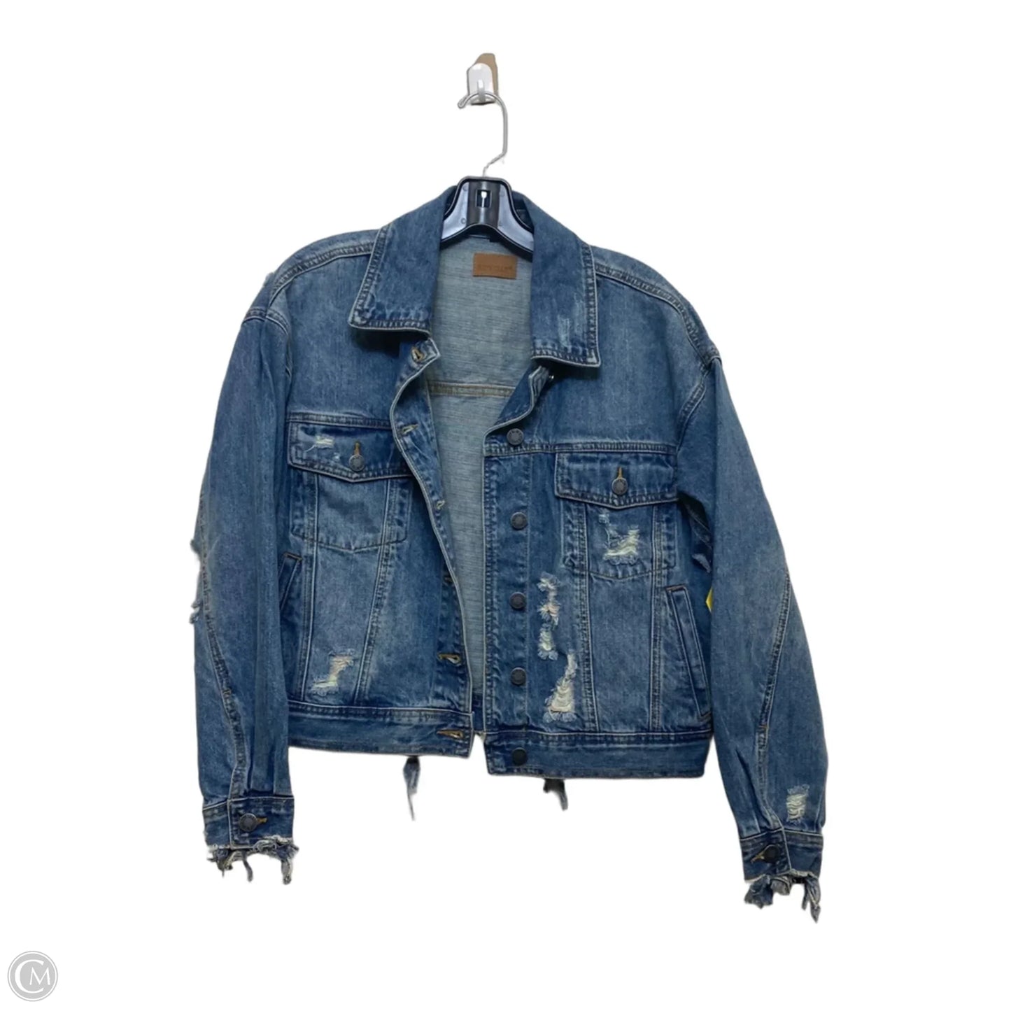 Jacket Denim By Judy Blue In Blue Denim, Size: S