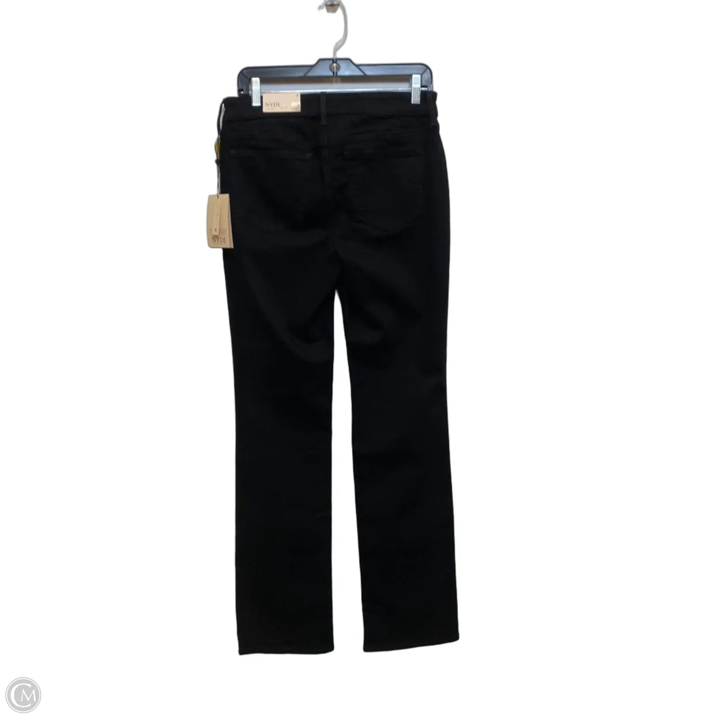 Jeans Straight By Not Your Daughters Jeans In Black Denim, Size: 6