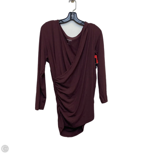 Top Long Sleeve By Torrid In Maroon, Size: 2x