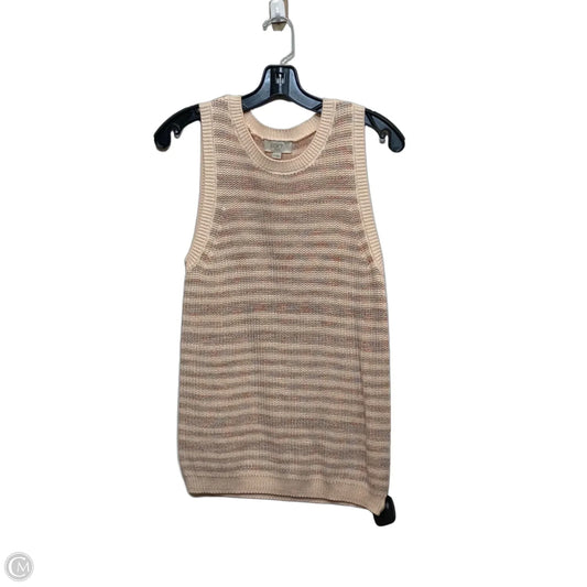 Vest Sweater By Loft In Peach, Size: M