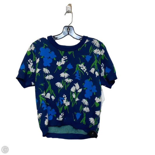 Sweater Designer By Kate Spade In Blue & Green, Size: Xl