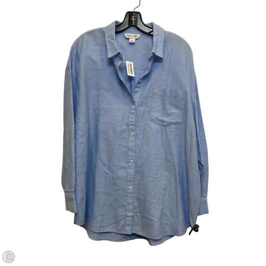 Top Long Sleeve By Old Navy In Blue, Size: L
