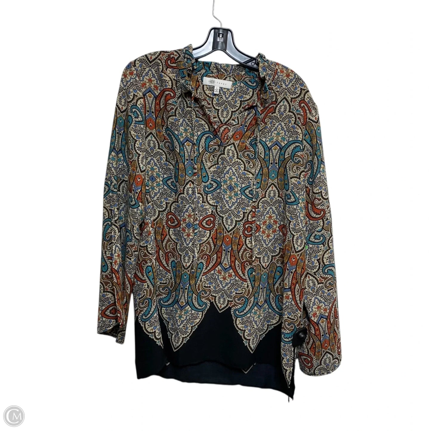 Top Long Sleeve By Fever In Multi-colored, Size: L