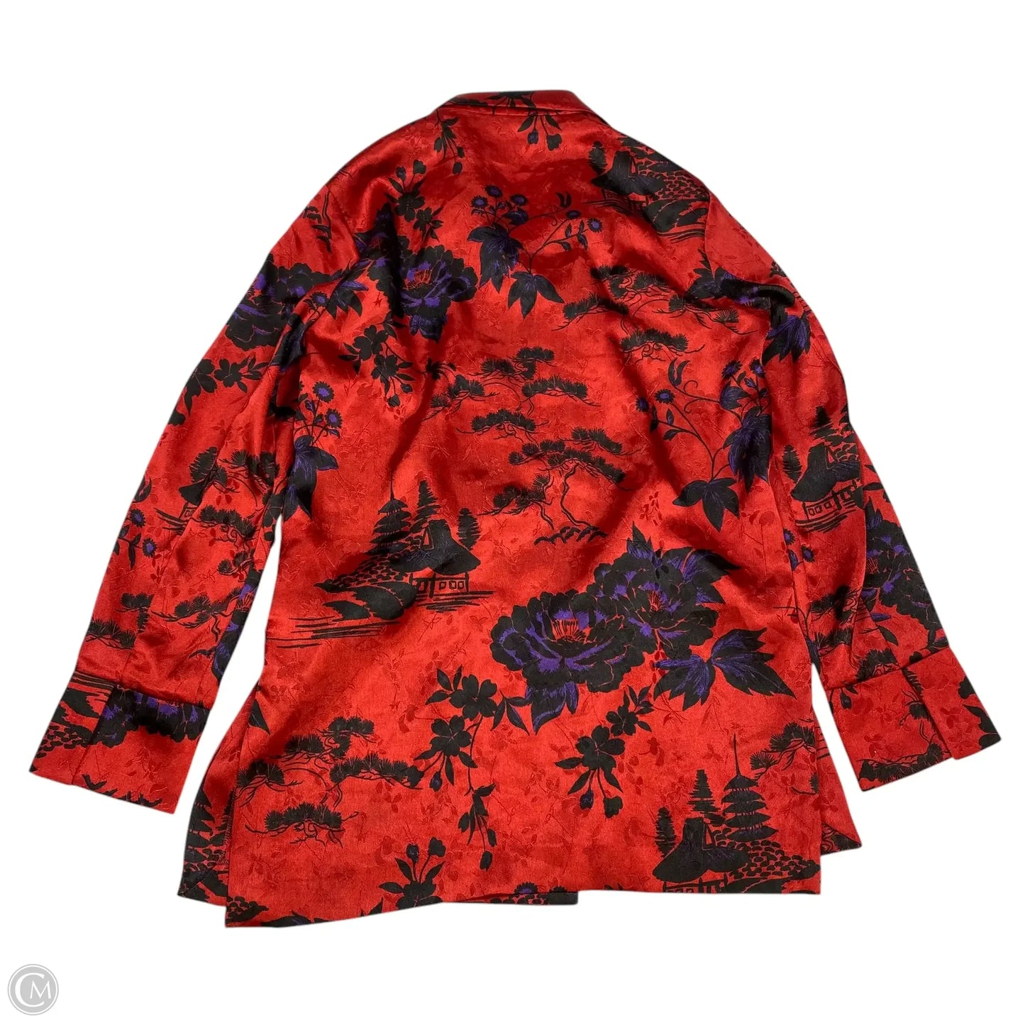 Top Long Sleeve By Zara In Red, Size: Xs