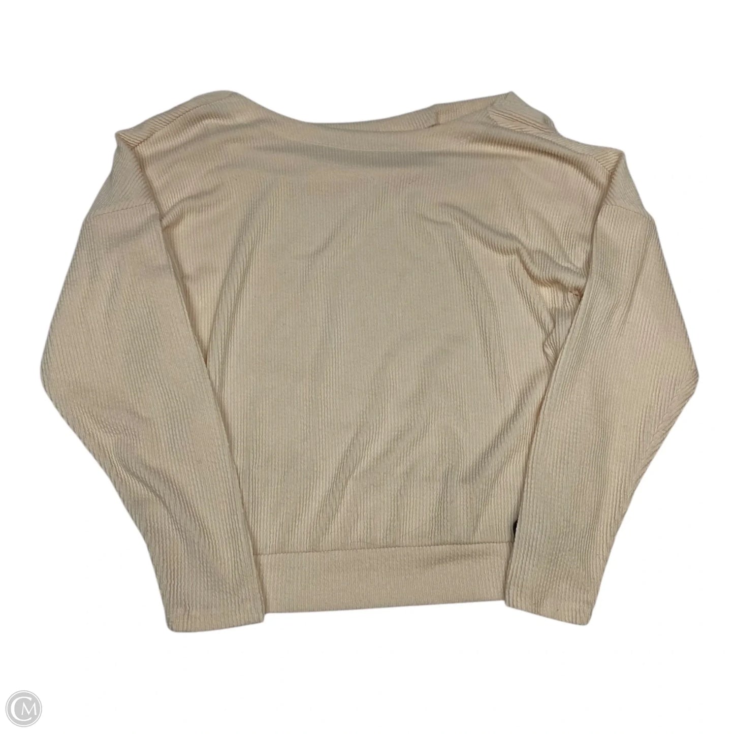 Top Long Sleeve By Maeve In Cream, Size: S
