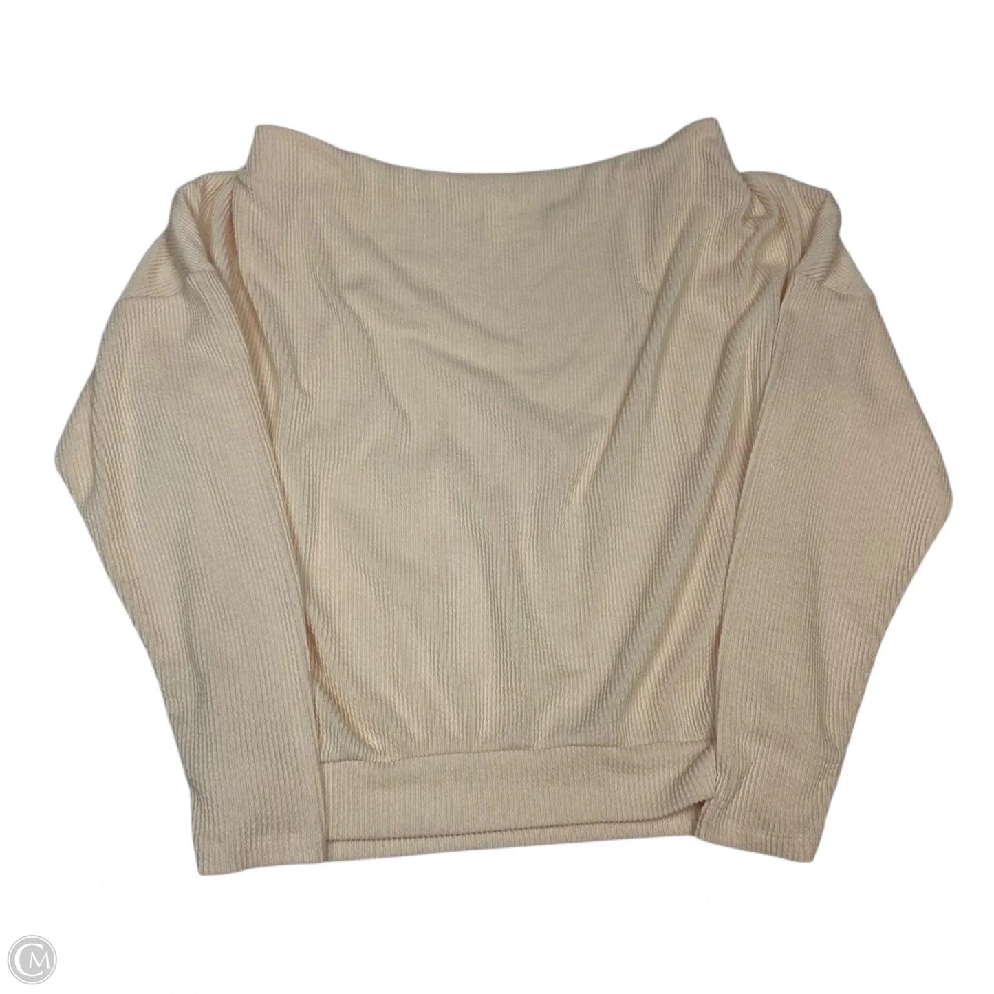 Top Long Sleeve By Maeve In Cream, Size: S