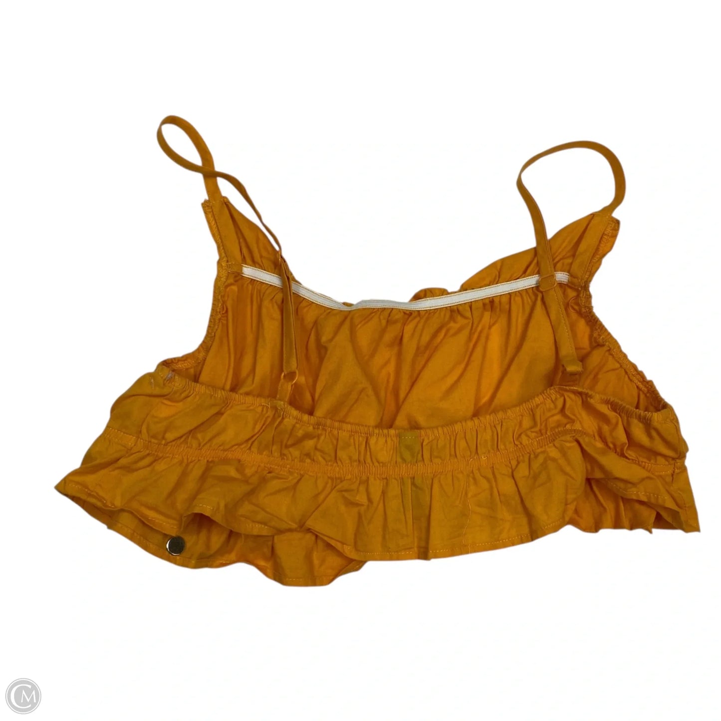 Top Sleeveless By H&m In Yellow, Size: M