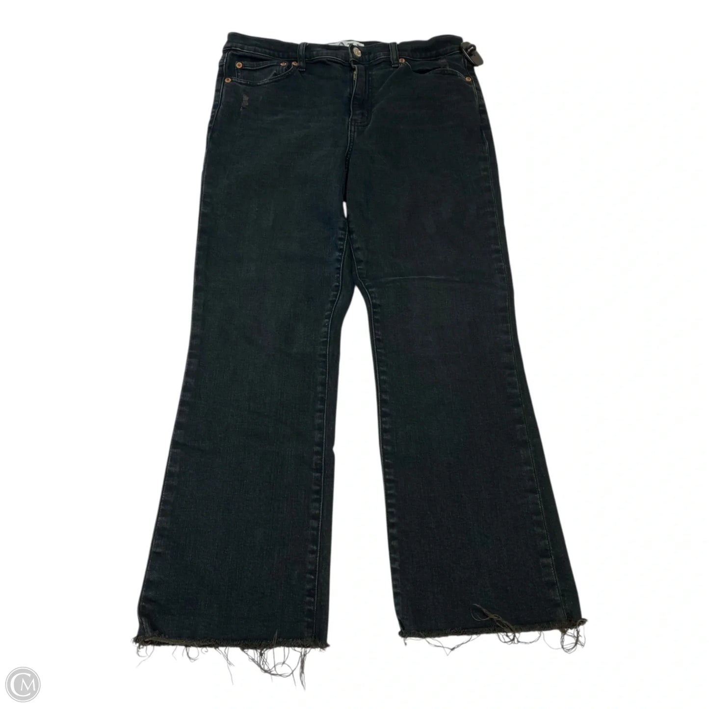 Jeans Straight By Daze In Black Denim, Size: 8