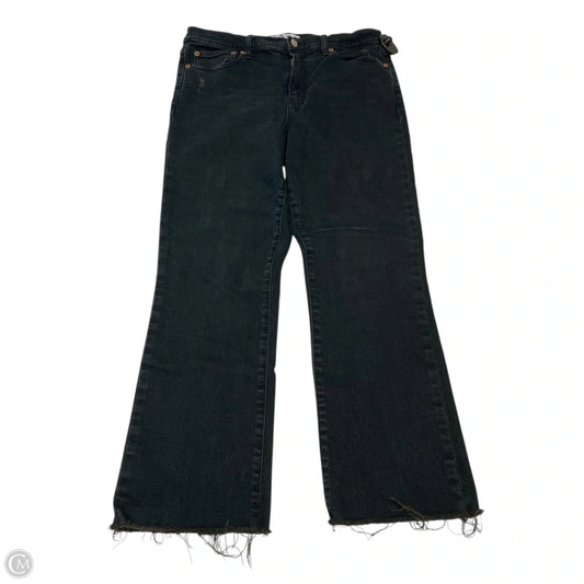 Jeans Straight By Daze In Black Denim, Size: 8