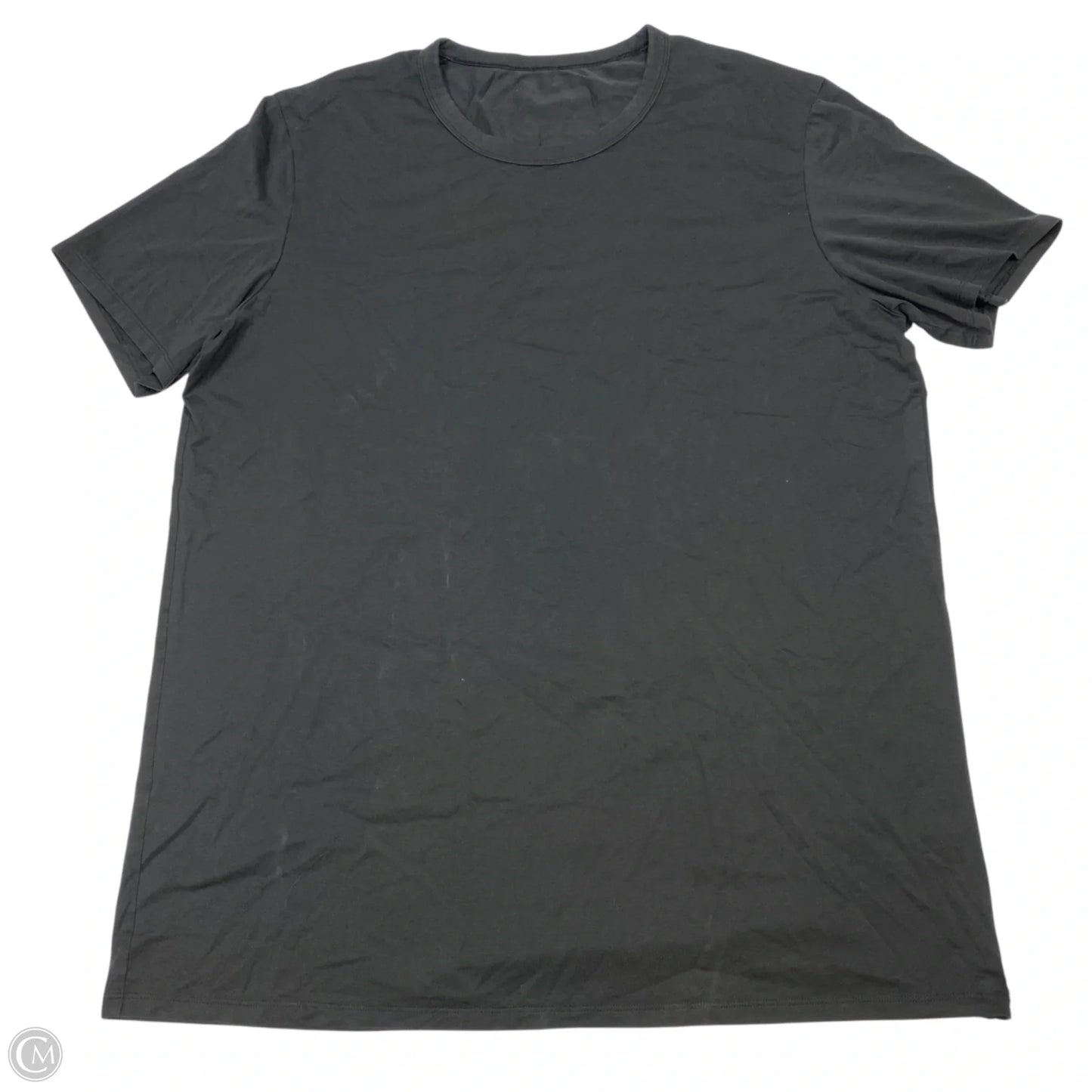 Athletic Top Short Sleeve By Lululemon In Black, Size: XL