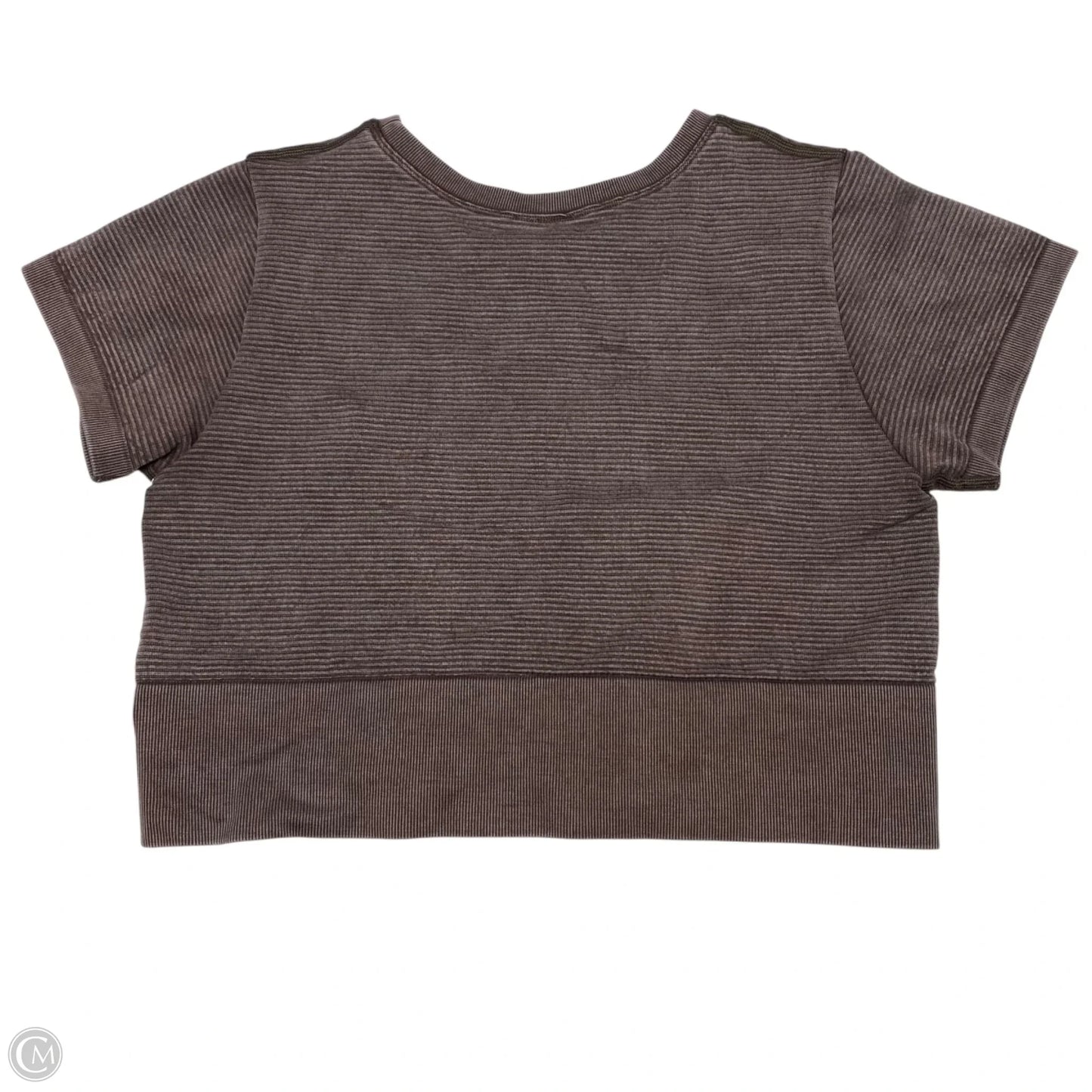 Top Short Sleeve By Aerie In Brown, Size: Xl