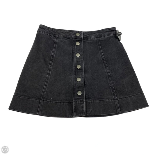 Skirt Mini & Short By Madewell In Black Denim, Size: Xs