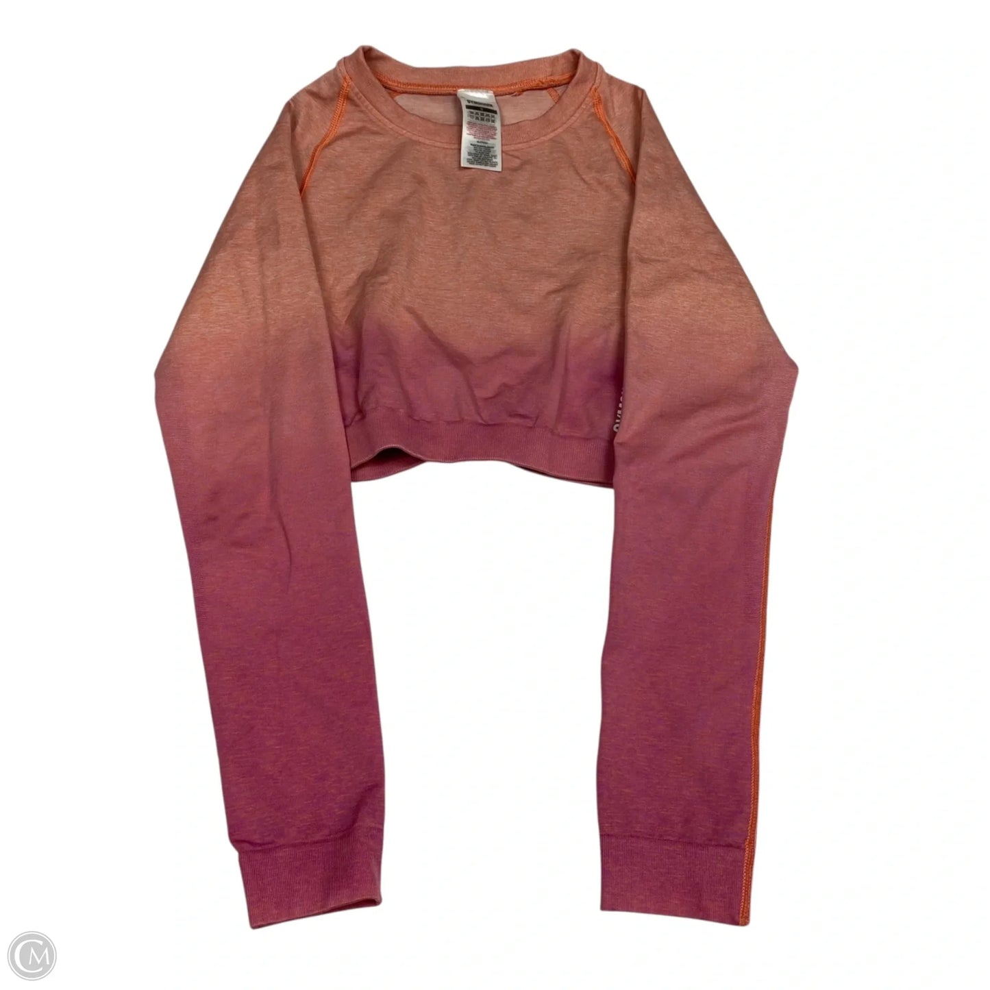 Athletic Shorts 2pc By Gym Shark In Orange & Pink, Size: S