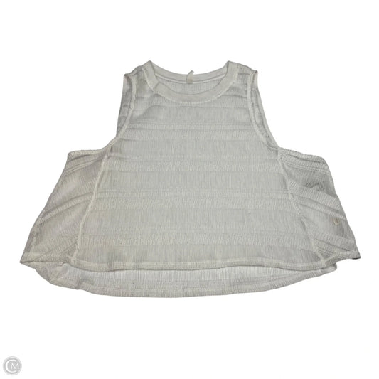 Top Sleeveless By Free People In White, Size: M
