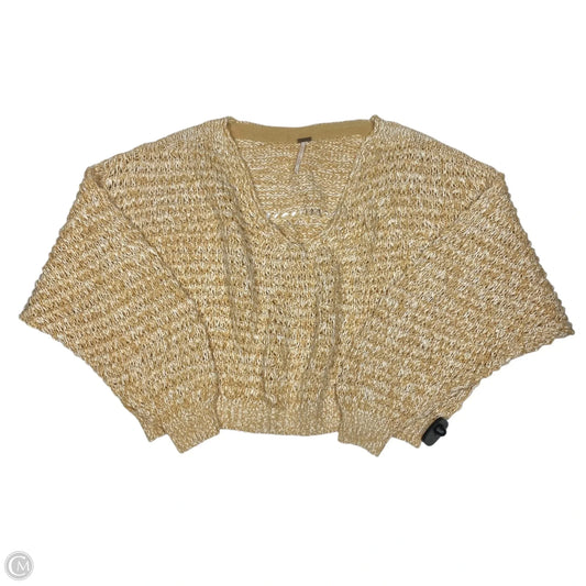 Sweater By Free People In Tan & White, Size: M