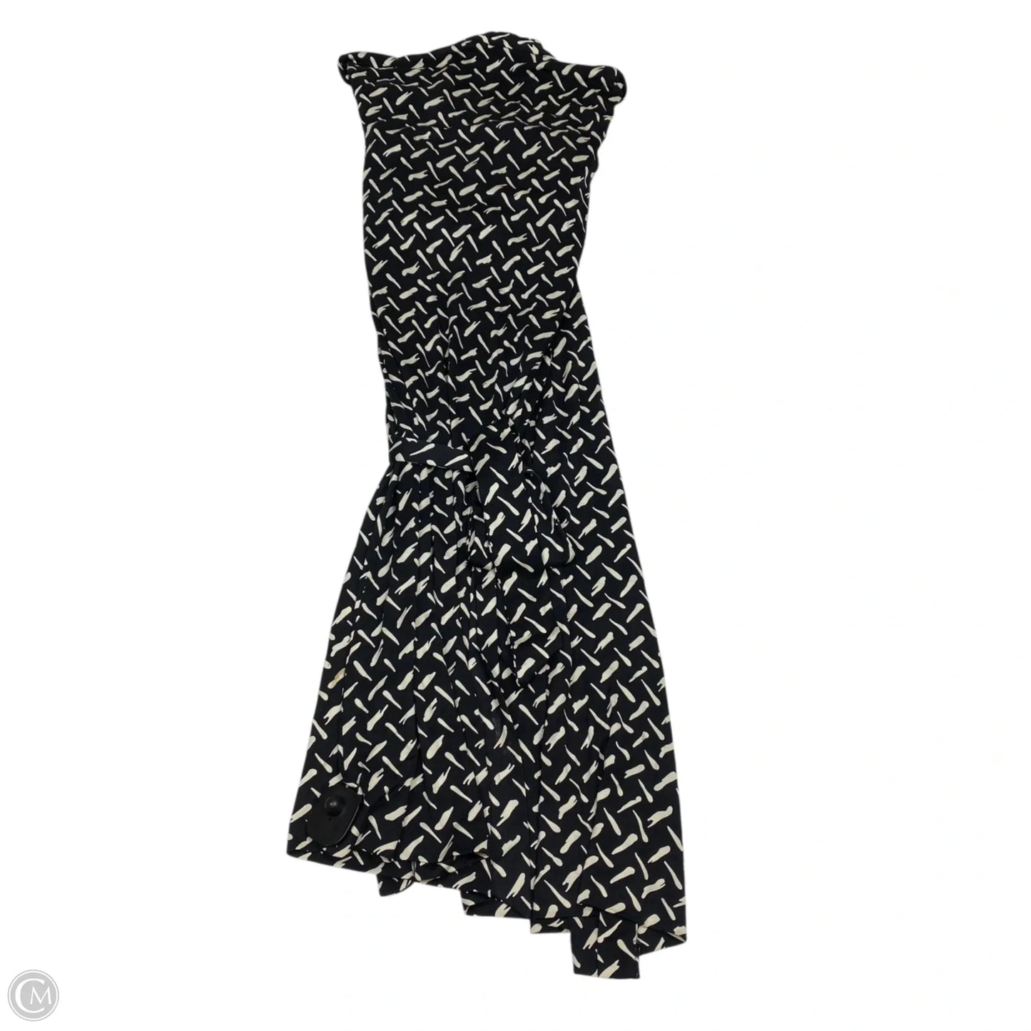 Dress Designer By Diane Von Furstenberg In Black & White, Size: M