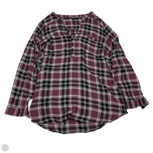Top Long Sleeve By Torrid In Purple, Size: 2x