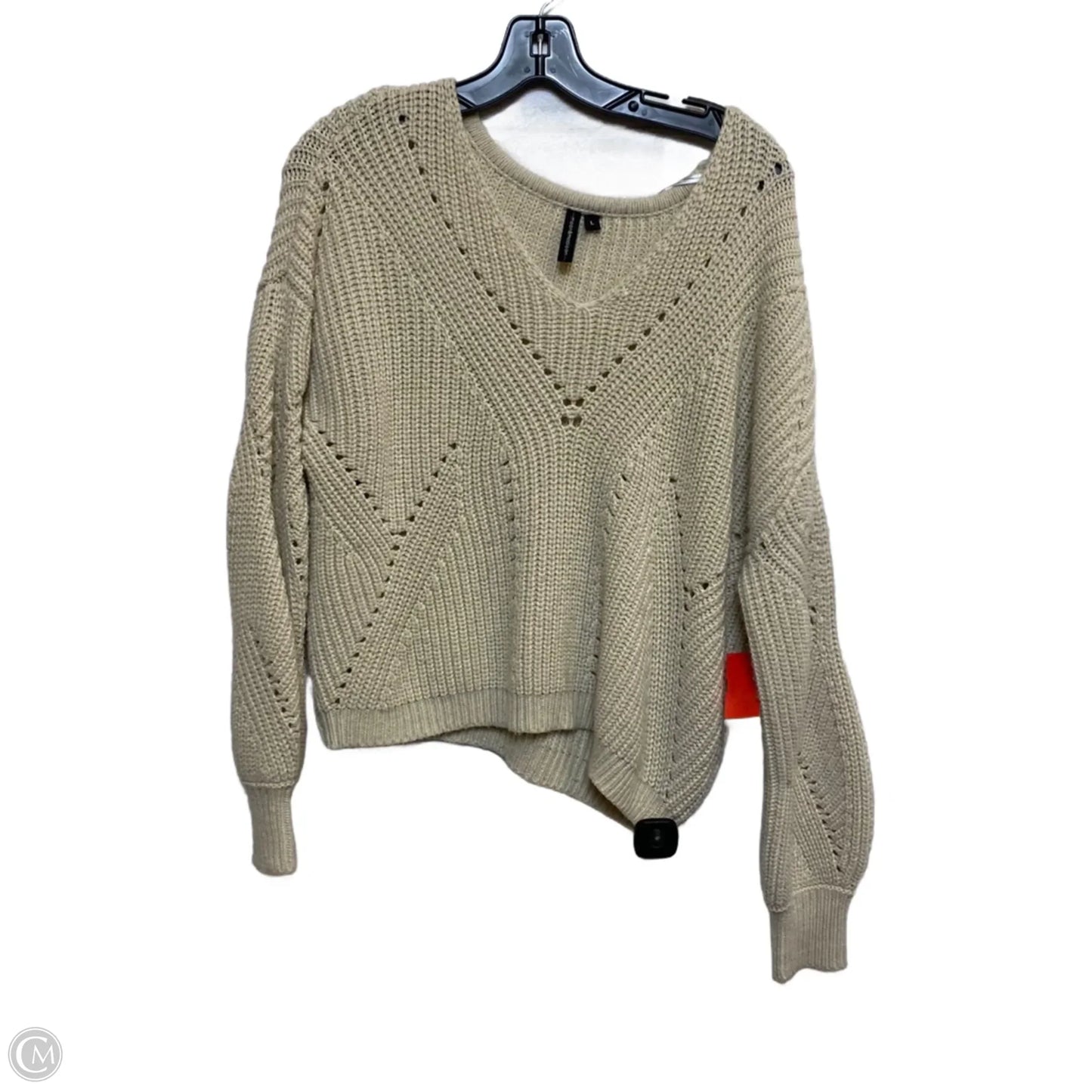 Sweater By Moon And Madison In Cream, Size: L