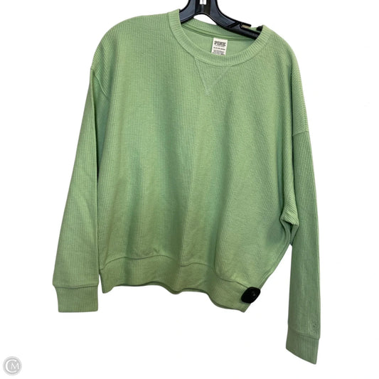 Sweatshirt Crewneck By Pink In Green, Size: Xs