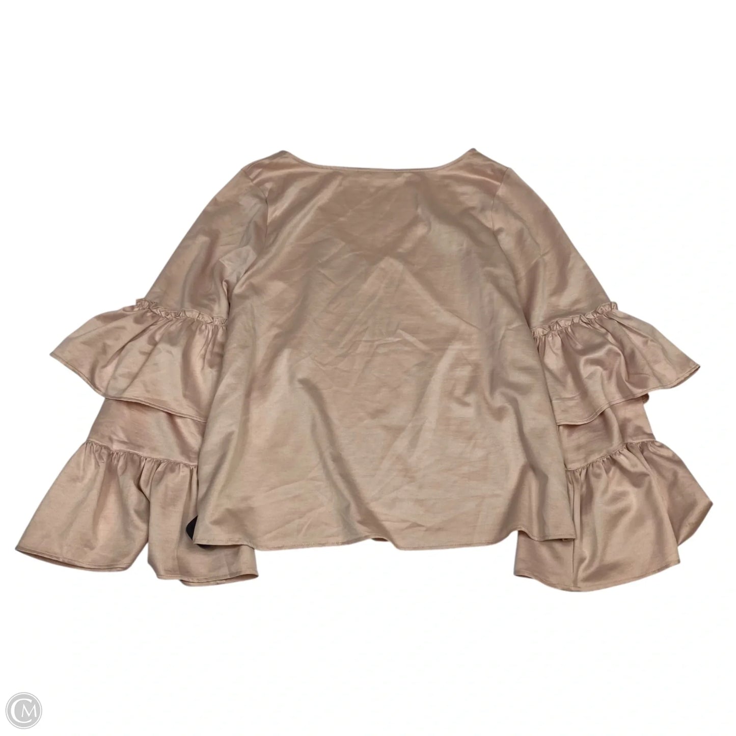 Top Long Sleeve By Hinge In Pink, Size: L