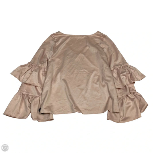 Top Long Sleeve By Hinge In Pink, Size: L
