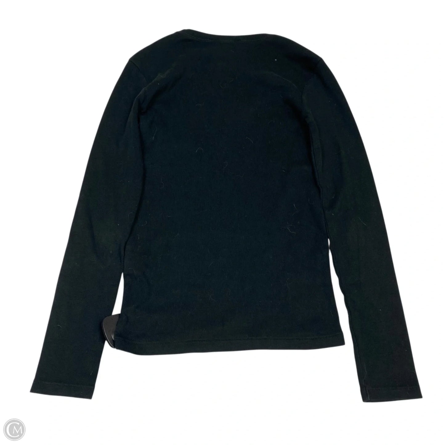 Top Long Sleeve By Ralph Lauren In Black, Size: S
