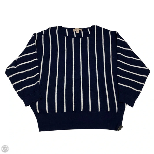 Sweater By Philosophy In Blue & White, Size: 1x