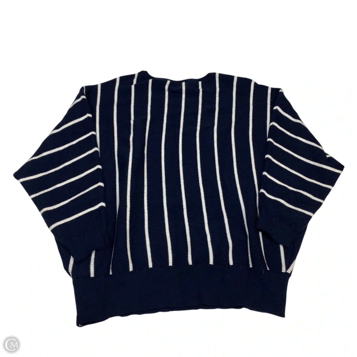 Sweater By Philosophy In Blue & White, Size: 1x