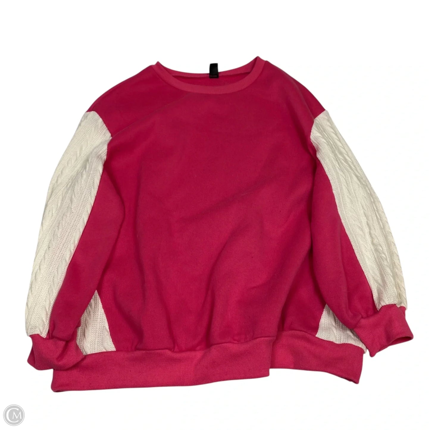 Sweatshirt Crewneck By Shein In Pink, Size: 1x