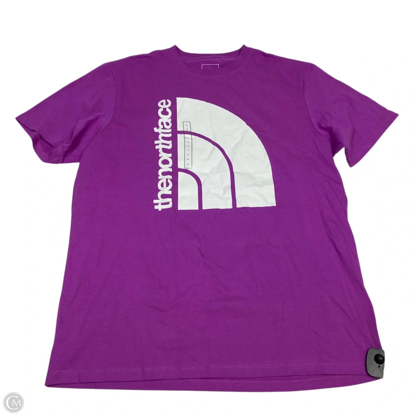 Athletic Top Short Sleeve By The North Face In Purple, Size: L