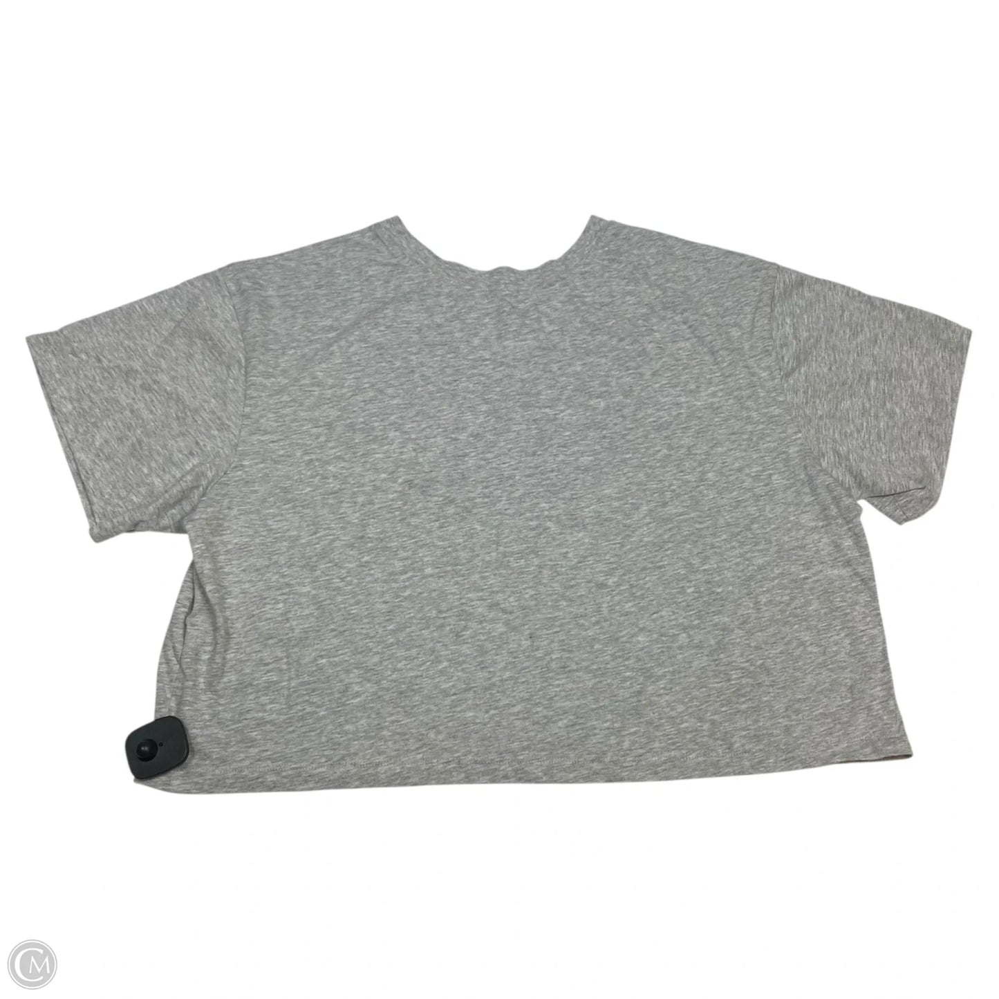 Athletic Top Short Sleeve By Champion In Grey, Size: Xl