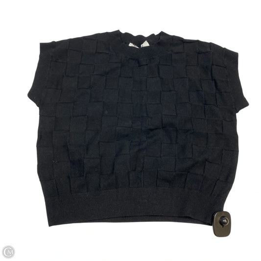 Top Short Sleeve By Double Zero In Black, Size: M