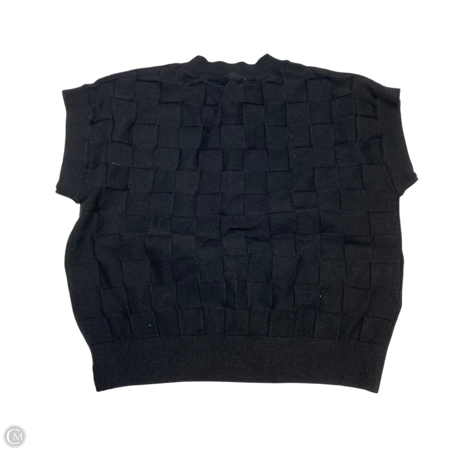 Top Short Sleeve By Double Zero In Black, Size: M