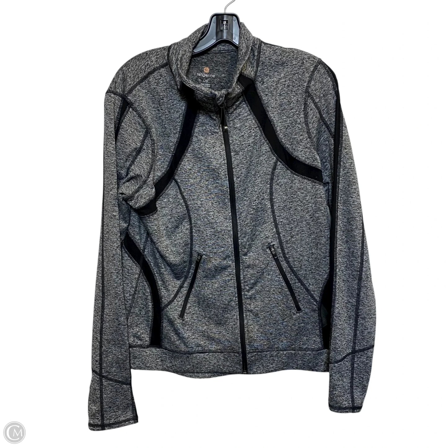 Athletic Jacket By Tangerine In Grey, Size: L