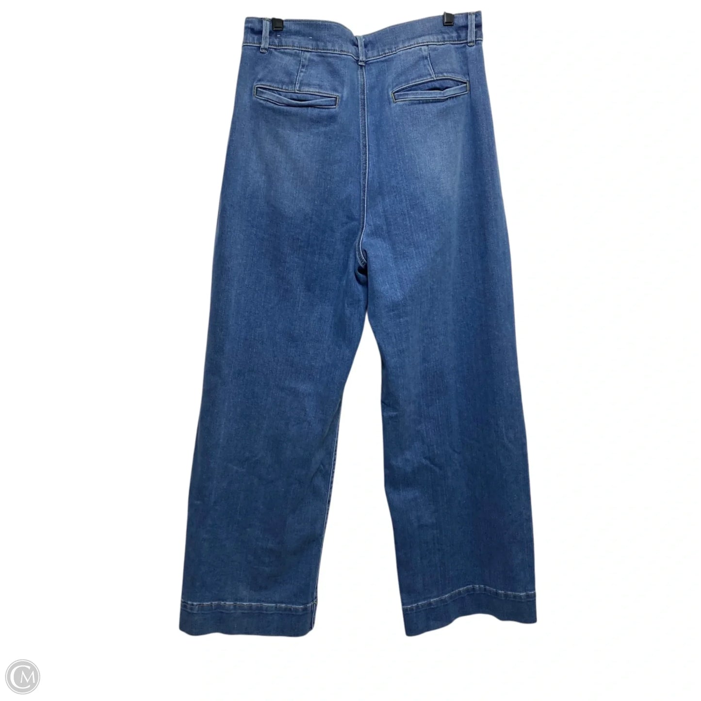 Jeans Wide Leg By Ann Taylor In Blue Denim, Size: 12