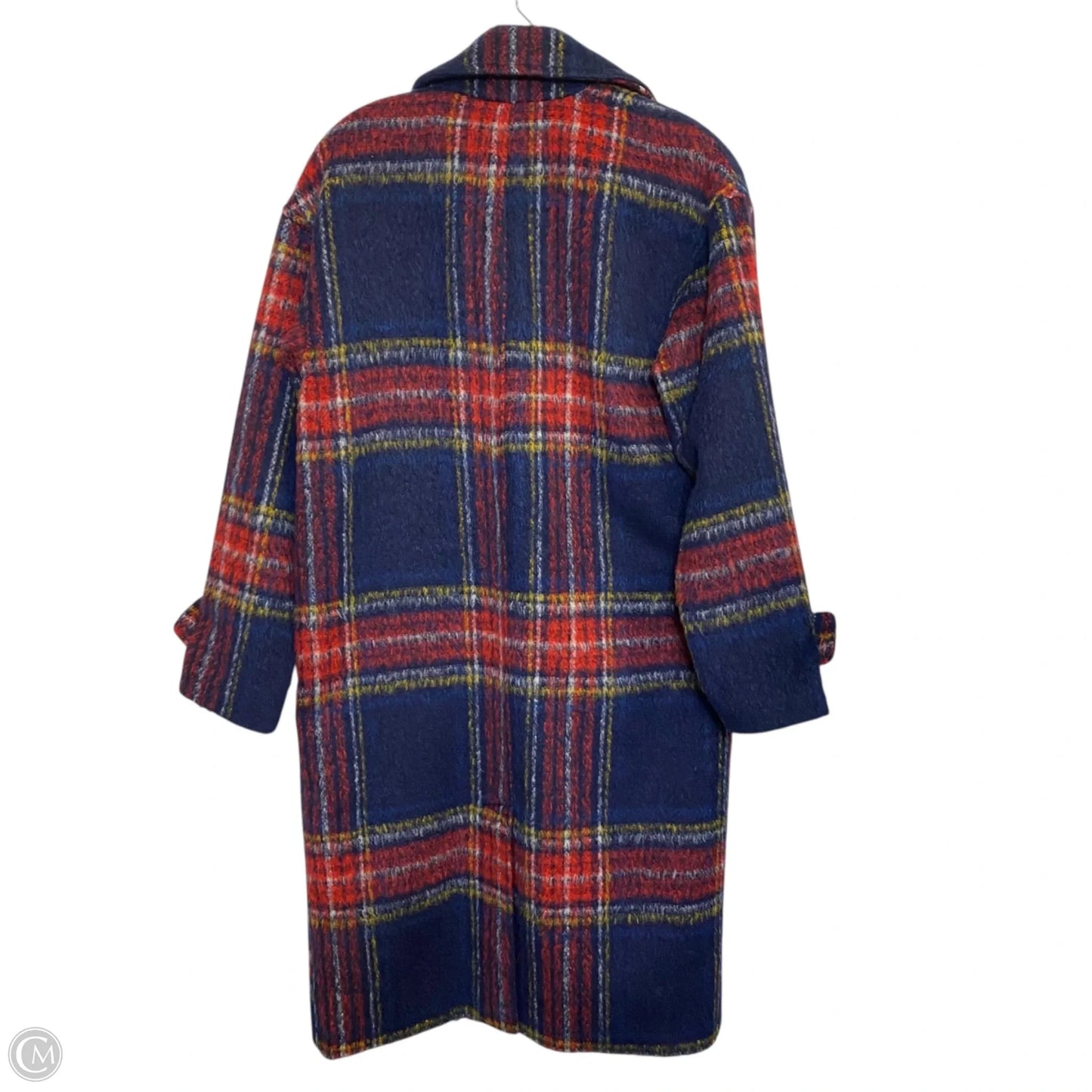 Coat Peacoat By Old Navy In Blue & Red, Size: Xs