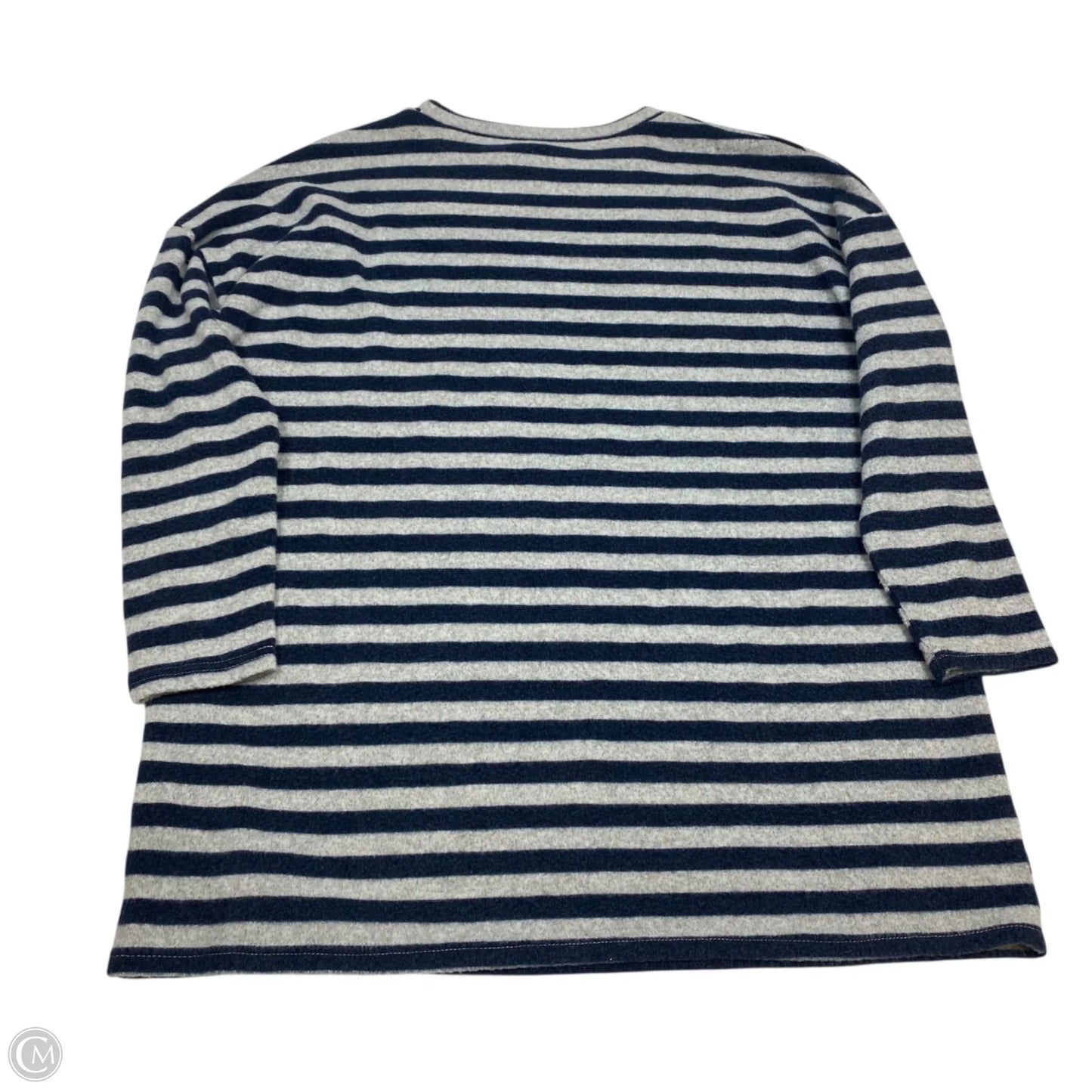 Top Long Sleeve By Simply Southern In Blue & Grey, Size: M