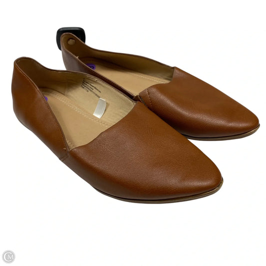 Shoes Flats By Universal Thread In Brown, Size: 8