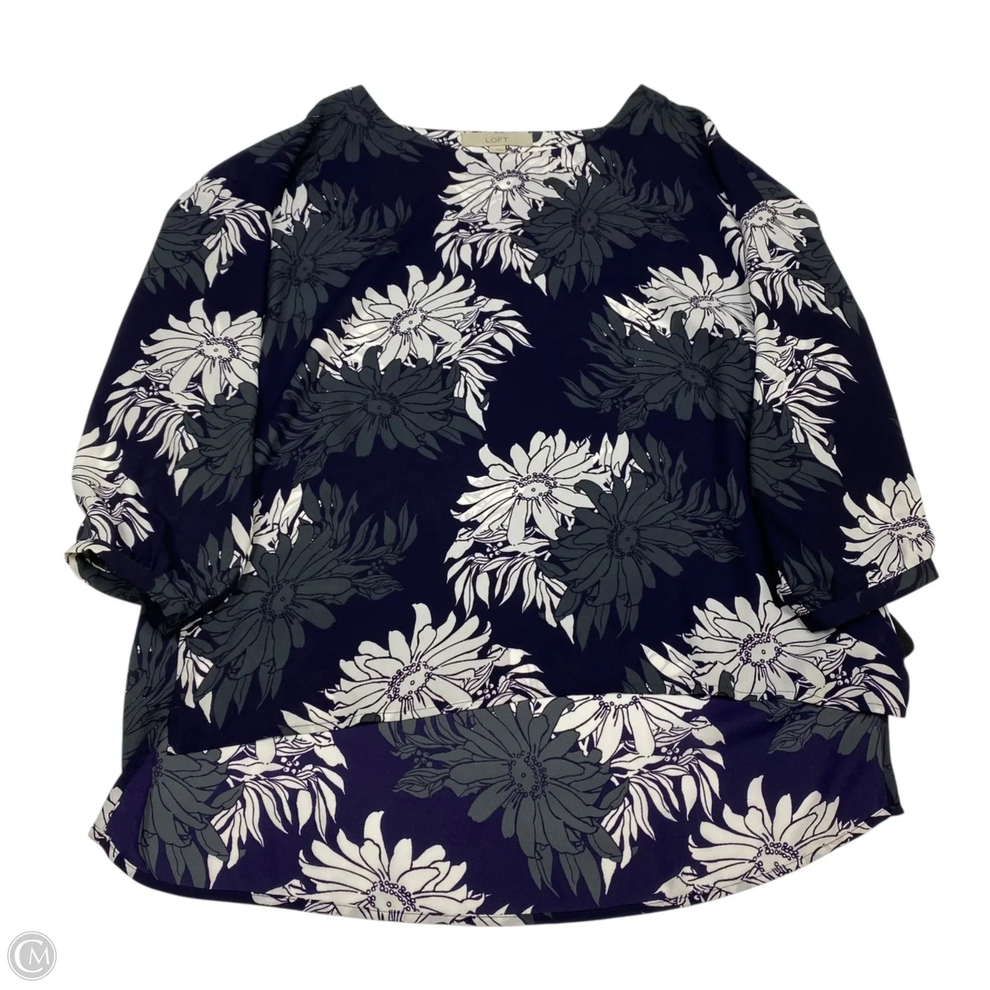 Top Long Sleeve By Loft In Blue, Size: S