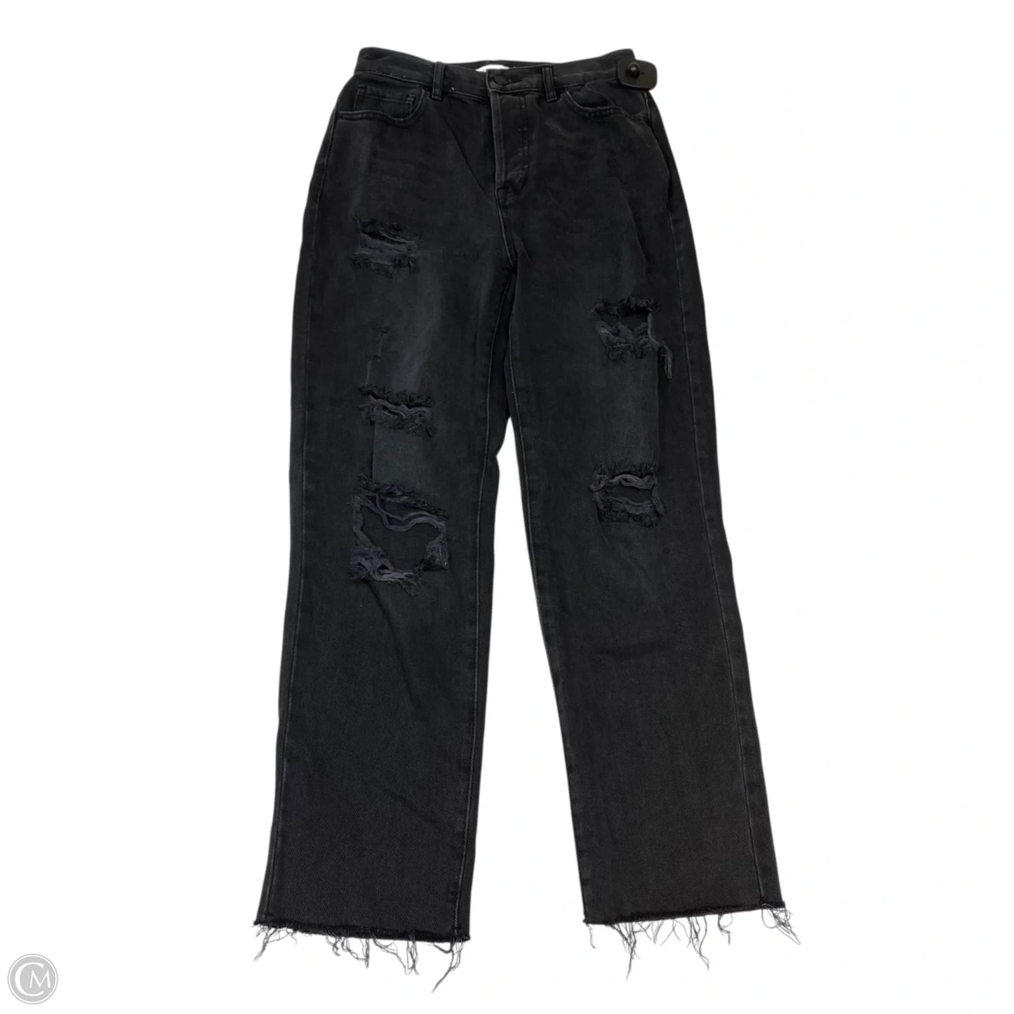 Jeans Straight By Pacsun In Black Denim, Size: 2