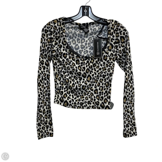 Top Long Sleeve By Just Polly In Animal Print, Size: S