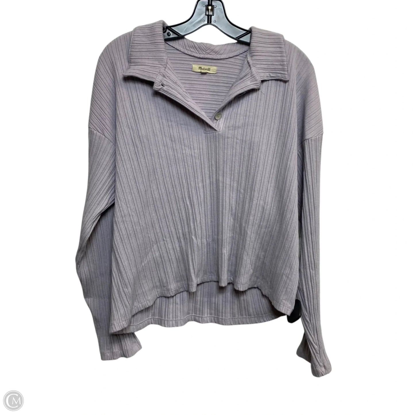 Top Long Sleeve By Madewell In Purple, Size: L