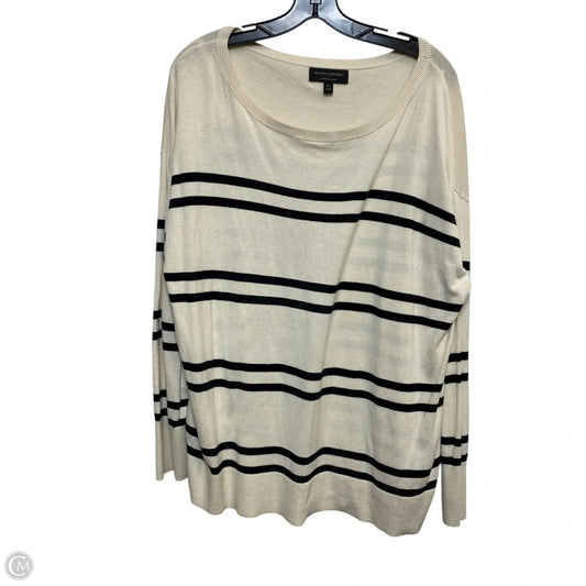 Sweater By Banana Republic In Black & Cream, Size: Xl
