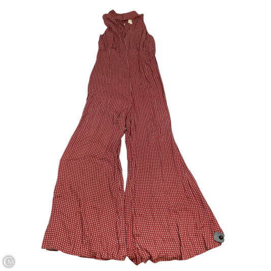 Jumpsuit By Maeve In Red & White, Size: 12