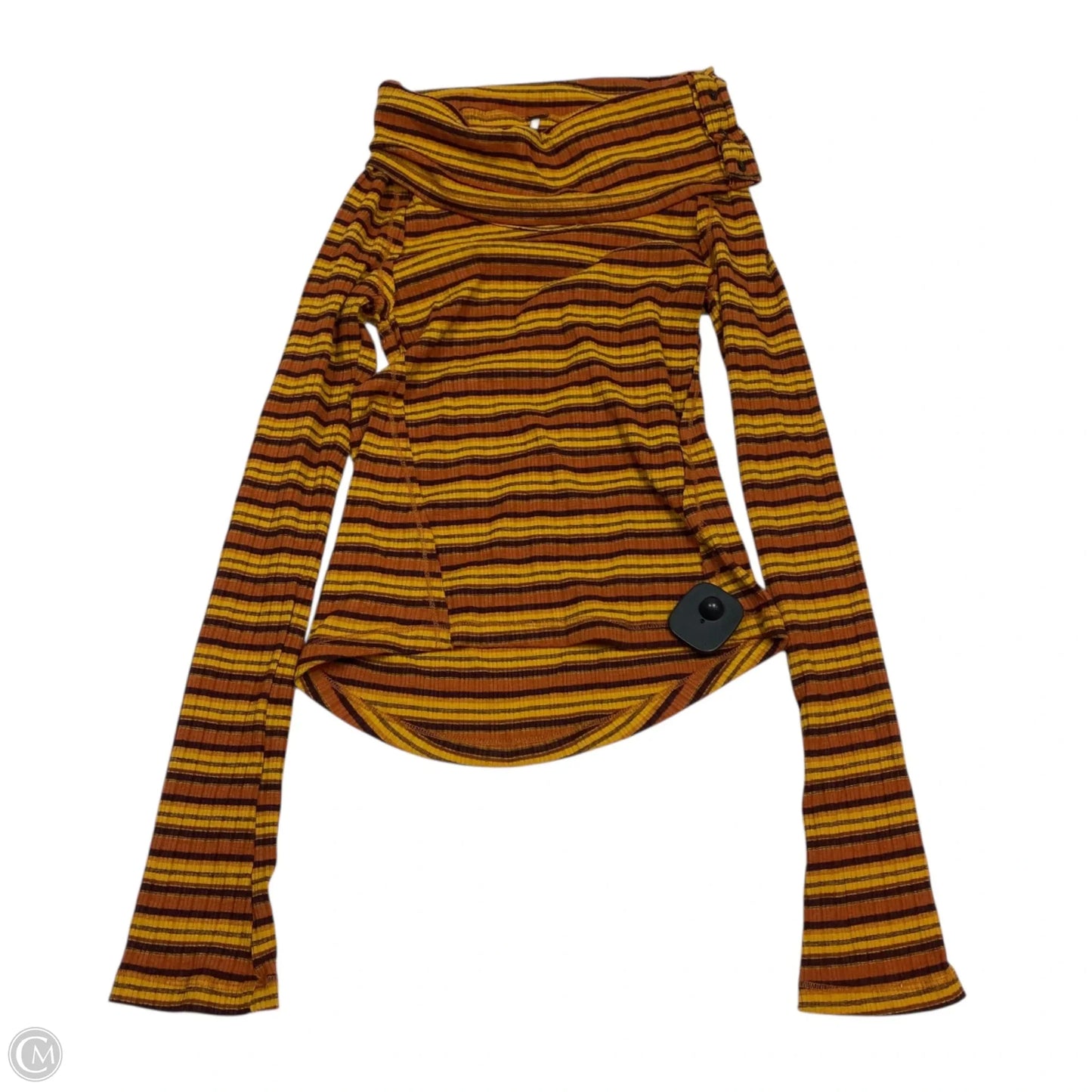 Top Long Sleeve By Free People In Orange, Size: S